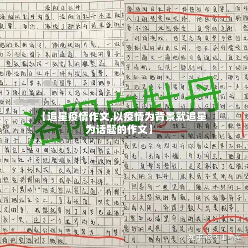 【追星疫情作文,以疫情为背景就追星为话题的作文】