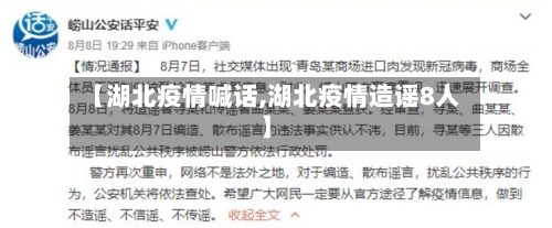 【湖北疫情喊话,湖北疫情造谣8人】